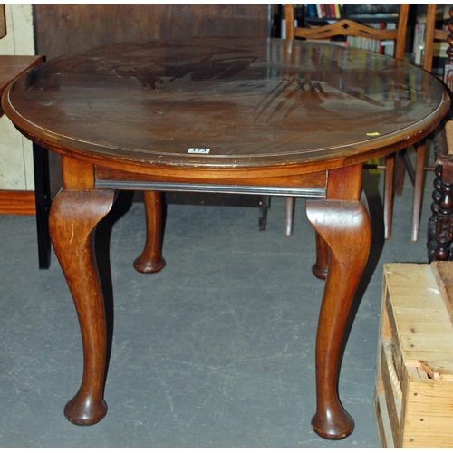 173 - Antique table - Postage/packing not available.