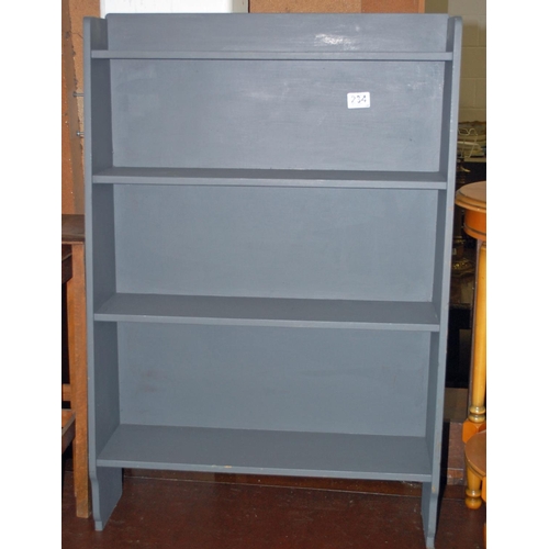 234 - Painted bookcase - Postage/packing not available.
