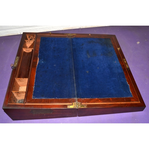 16 - Antique rosewood writing slope - Postage/packing not available.