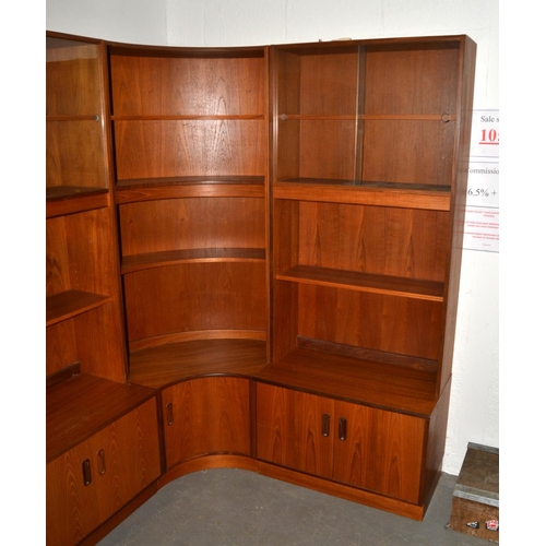 20 - A large 1970's G-Plan Fresco wall unit comprising of 7 separate modular parts - with original 1978 c... 