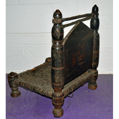 41 - 19th Century Traditional Tribal Chair of the Swat Valley, Northern Pakistan - Postage/packing not av... 