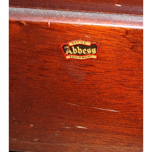 36 - Vintage Abbess Tambour fronted filing cabinet - Postage/packing not available.