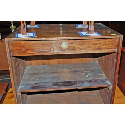 86 - An unusual antique Chinese wooden table cabinet - believed to be c.1900 - Postage/packing not availa... 