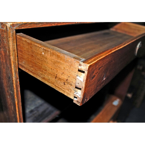 86 - An unusual antique Chinese wooden table cabinet - believed to be c.1900 - Postage/packing not availa... 