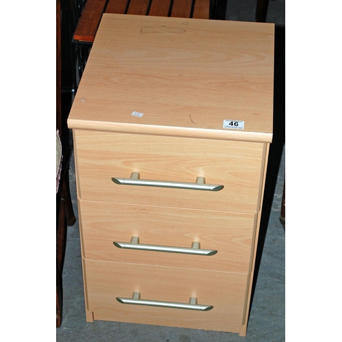 143 - Bedside cabinet - Postage/packing not available