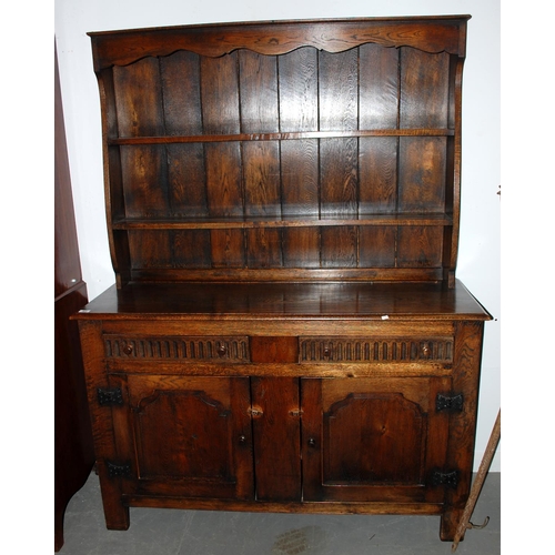 71 - A vintage oak dresser - Postage/packing not available