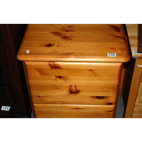 94 - Pine 2 drawer cabinet - Postage/packing not available