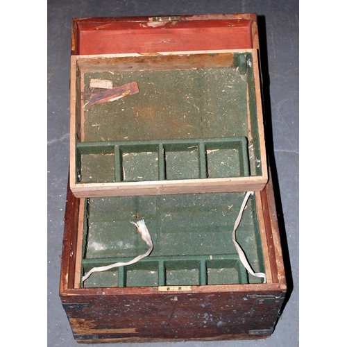 345 - Antique pine toolbox - Postage/packing not available