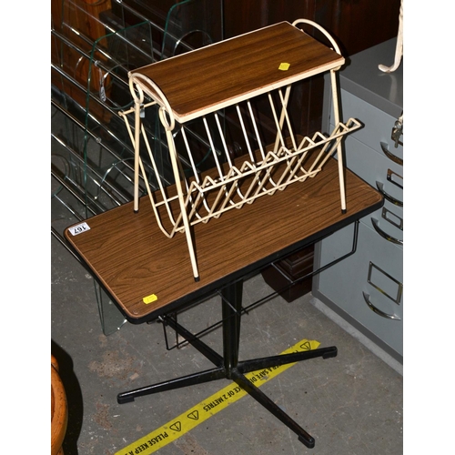 95 - 2 retro magazine racks - Postage/packing not available