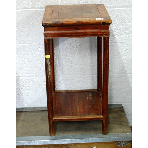 155 - An antique Chinese wooden plant stand - likely c.1900 - Postage/packing not available.