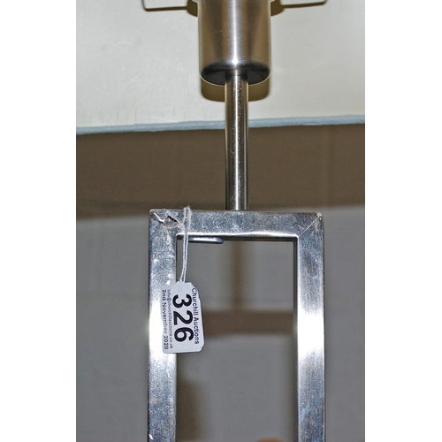 316 - Chrome standard lamp - Postage/packing not available