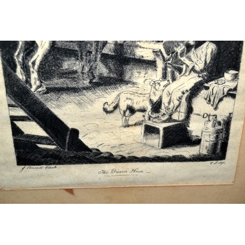 401 - Joseph Benwell Clark (1857-1938) etching entitled 