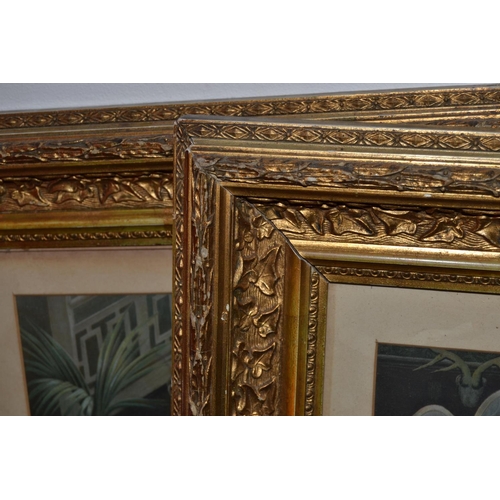 406 - A pair of antique gilt framed classical prints - Postage/ Packing not available