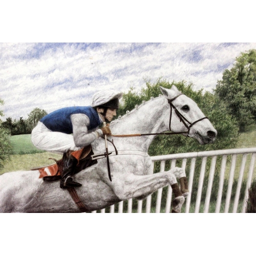 425 - A.J. Gadd - Print of a Horse & Jockey - Postage/ Packing not available