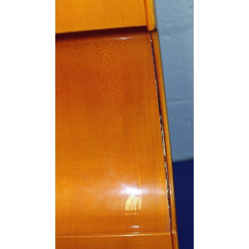 669 - An Andreas Zeller for Stentor 1/8th size Double Bass in case with bow - Overall height 57