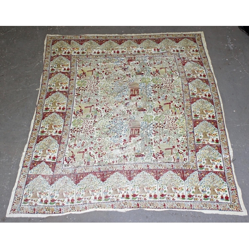 254 - A large Batik printed table cloth - Postage/packing not available