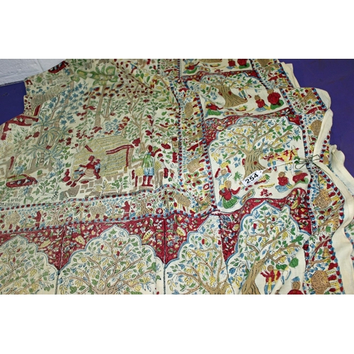 254 - A large Batik printed table cloth - Postage/packing not available