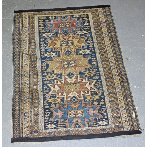 272 - Vintage blue ground rug