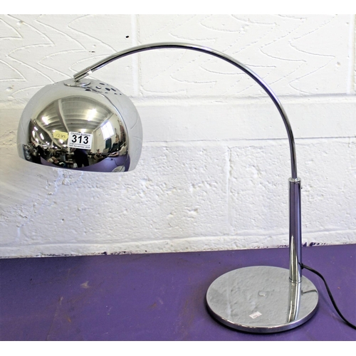 313 - Chrome desk lamp - Postage/packing not available