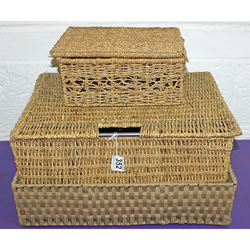 352 - Qty of baskets - Postage/packing not available