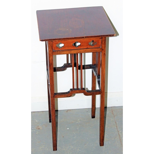 74 - An Arts and Crafts period small table in the style of Liberty - Postage/packing not available