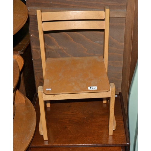 120 - Childs chair - Postage/packing not available