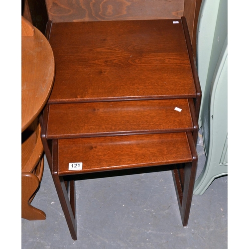 121 - Retro nest of tables - Postage/packing not available