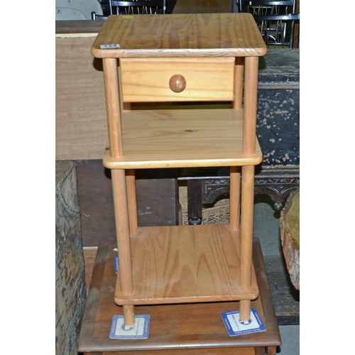 134 - Pine side table - Postage/packing not available