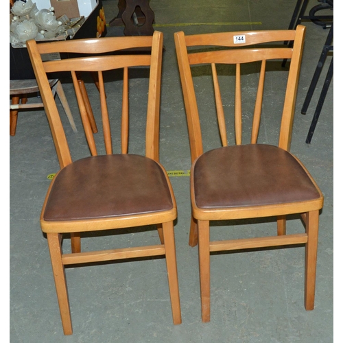 144 - Pair of chairs - Postage/packing not available