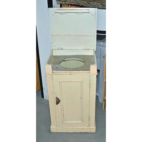 161 - Antique painted pine cupboard - Postage/packing not available