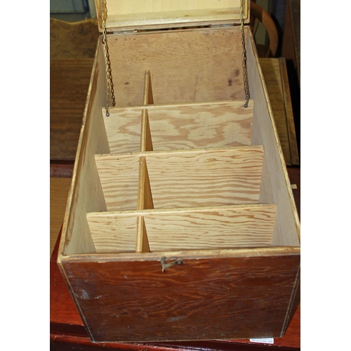 29 - Vintage wooden box - Postage/packing not available