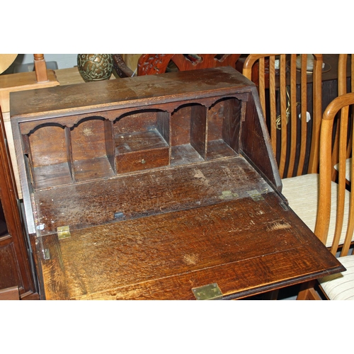 54 - Oak bureau - Postage/packing not available