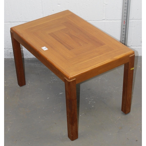 1 - A Danish made marquetry topped retro side/ coffee table - Vejle Stole & Møbelfabrik