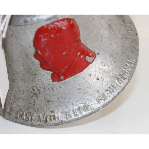 1027 - A WW2 period aluminium Victory Bell made for the RAF Benevolent Fund from the metal of German aircra... 