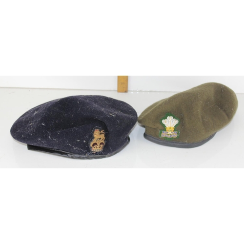 1033 - 2 vintage military berets