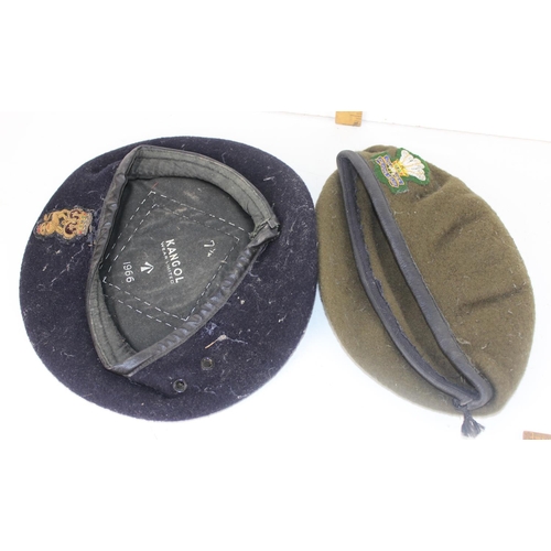 1033 - 2 vintage military berets