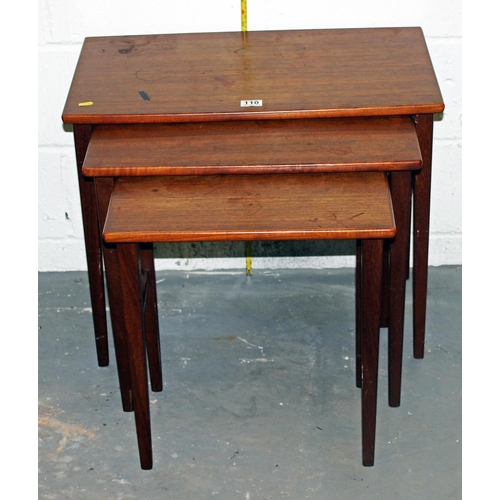 110 - A vintage nest of tables