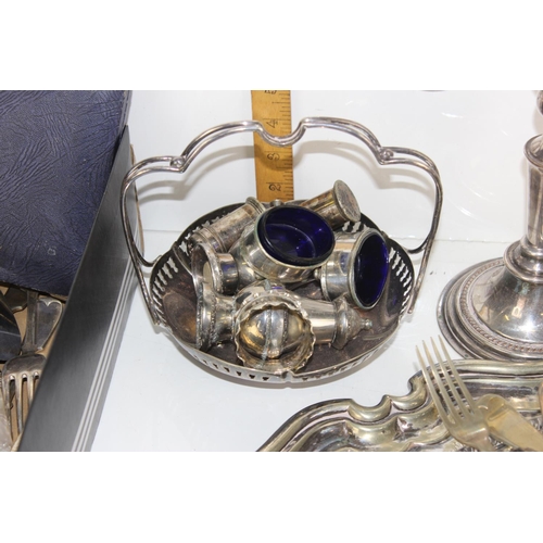 1120 - A large qty of assorted antique and later silver-plated items