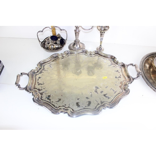 1120 - A large qty of assorted antique and later silver-plated items