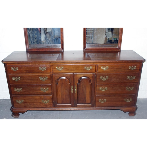 120 - Ethan & Allen - A large dressing chest with double mirror back