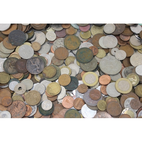 1362 - Coins - Mixed British & World coins - approx 5.2kg