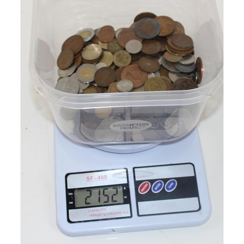 1363 - Coins - Mixed British & World coins - approx 2kg