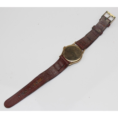 1434 - 9ct gold cased vintage gentleman's wrist watch by Record - London 1958 - 33.3g gross weight