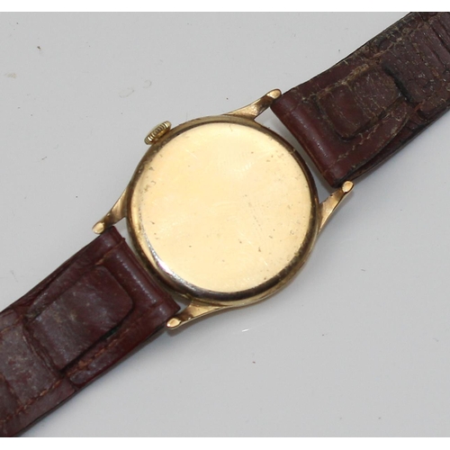 1434 - 9ct gold cased vintage gentleman's wrist watch by Record - London 1958 - 33.3g gross weight