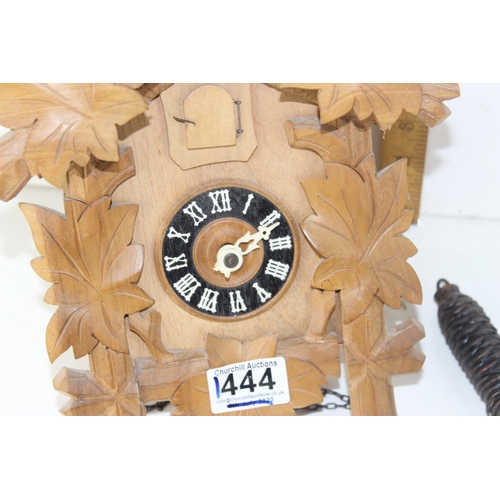 1444 - A vintage carved wooden cuckoo clock