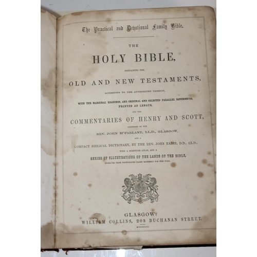 1586 - A Victorian leather-bound family bible