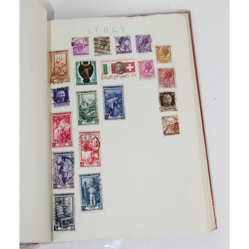 1590 - 2 Stamp albums and contents