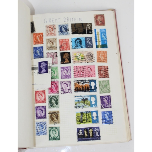 1590 - 2 Stamp albums and contents