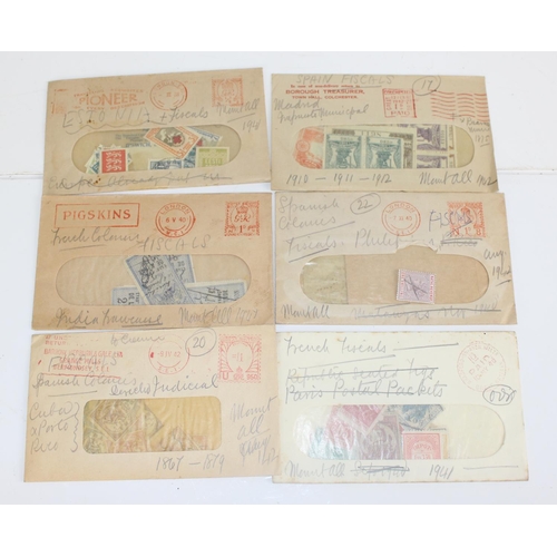 1597 - A large qty of assorted world Fiscal stamps both 19th & 20th century