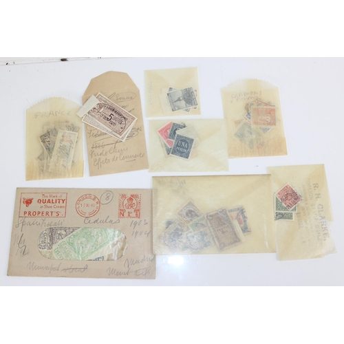 1597 - A large qty of assorted world Fiscal stamps both 19th & 20th century